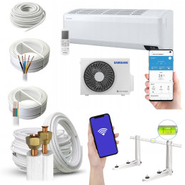 Klimatyzacja SAMSUNG Wind-Free ELITE Ai 2,5kW Grzanie Zestaw 7mb