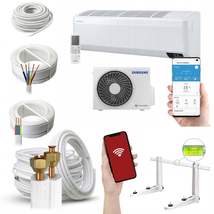 Klimatyzacja SAMSUNG Wind-Free Avant Ai 5kW Grzanie Zestaw 5mb