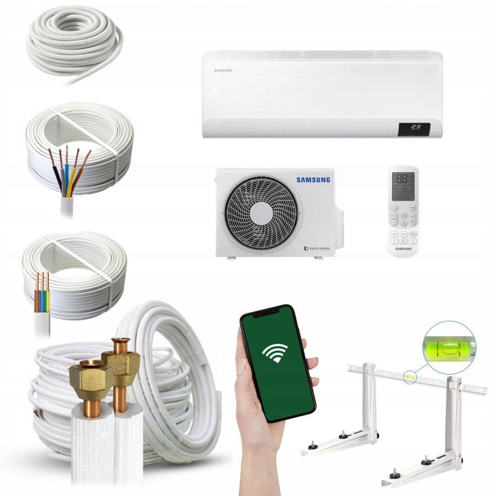 Klimatyzacja ścienna SAMSUNG Cebu WiFi Smart 3,5kW Grzanie Zestaw 5mb