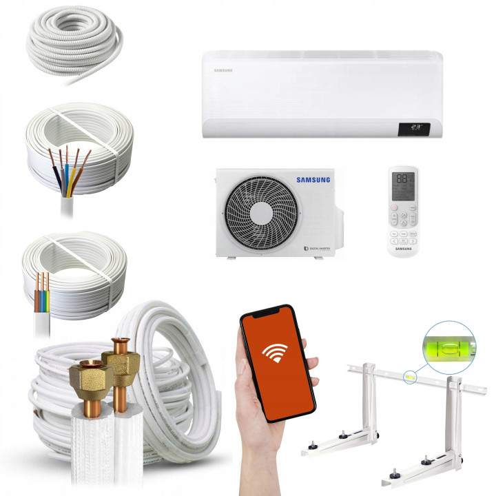 Klimatyzacja ścienna SAMSUNG Cebu WiFi Smart 7kW Grzanie Zestaw 7mb
