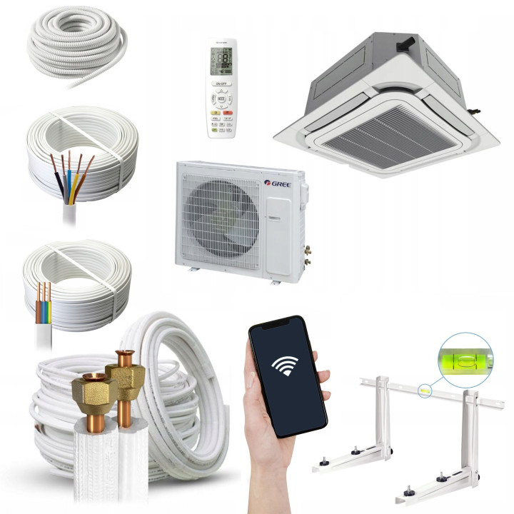 Klimatyzator Kasetonowy Gree U-Match Plus 3,5 kW Zestaw Zestaw 4mb