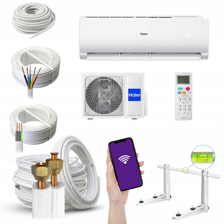 Klimatyzator HAIER TAYGA PLUS WIFI 5kW 19dB Zestaw 7mb