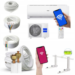 Klimatyzator ścienny do grzania HAIER TAYGA PLUS WIFI 3,5kW Zestaw 7mb
