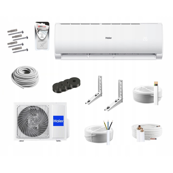 Klimatyzator ścienny do grzania HAIER TAYGA PLUS WIFI 3,5kW Zestaw 6mb