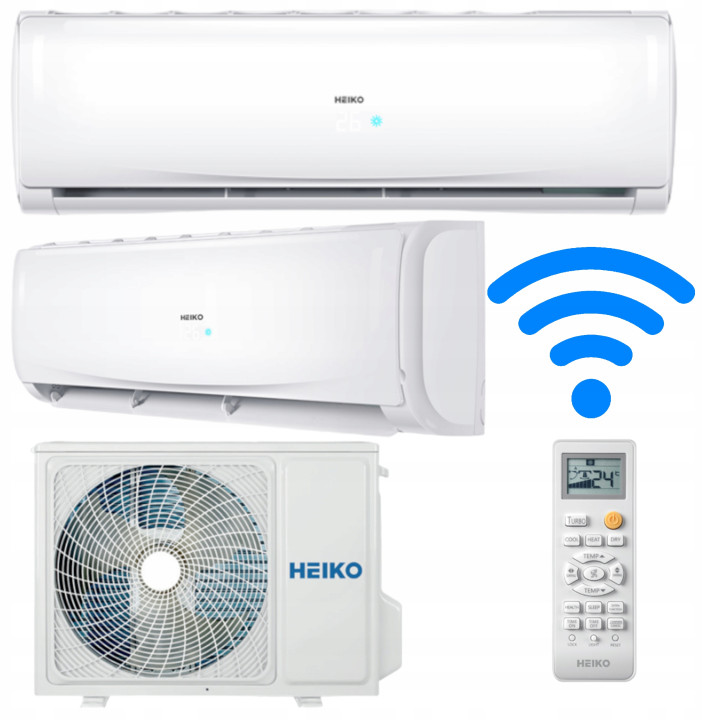 Klimatyzator Split HEIKO BRISA 5 kW WIFI PILOT Zestaw 7mb