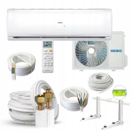 Klimatyzator do domu biura Split HEIKO BRISA 2,6 kW WIFI mocna Zestaw 3mb