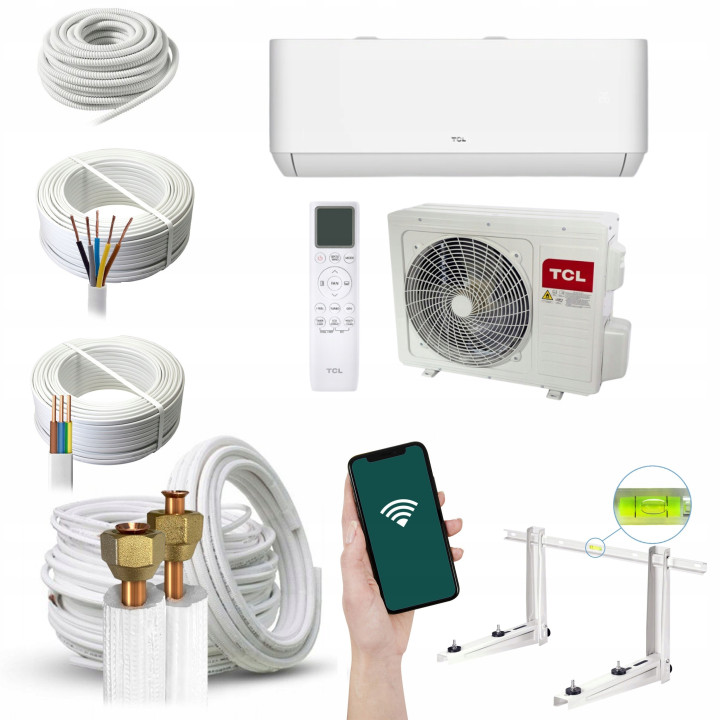 Klimatyzator TCL Elite Series XAB1 2,6kW cicha praca, I Feel, Zestaw 7mb