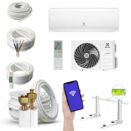 Klimatyzator ścienny ELECTROLUX 2,6kW 30m2 WIFI do domu biura Zestaw 7mb