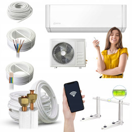 Klimatyzacja ścienna Konsi Risou 2,6kW WiFi A+++ Cicha Wydajna Zestaw 7mb