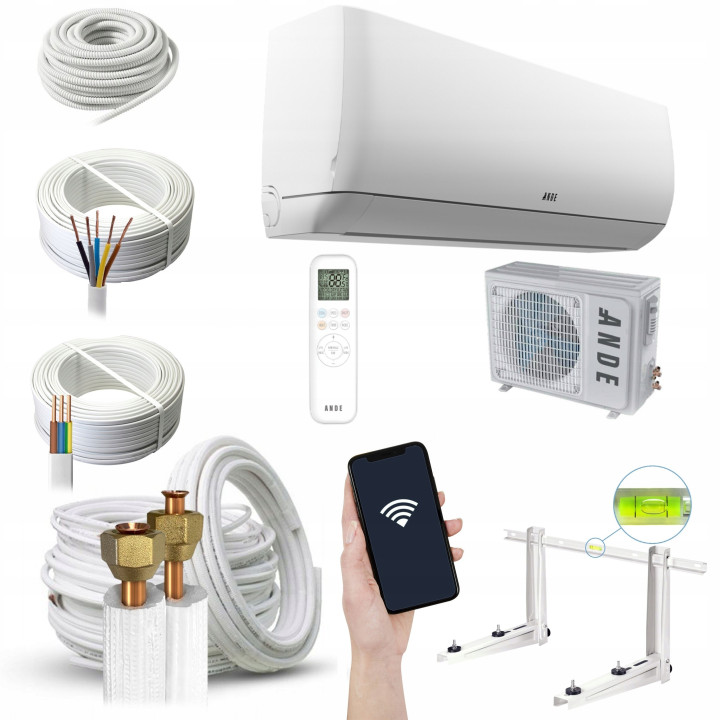 Klimatyzacja Klimatyzator ANDE Jupiter 5,4kW UV Wifi iClean Zestaw 5mb