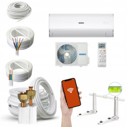 Klimatyzator Heiko Rosa White JS062-RW 6,2 kW WiFi Inwerter Zestaw 7mb