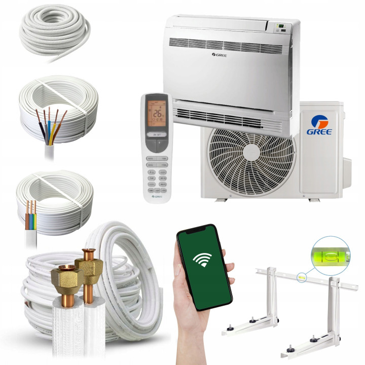Klimatyzator konsolowy GREE 5,2kW GEH18AA-K6DNA1F Zestaw 5mb