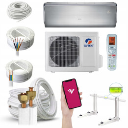 Klimatyzacja Gree U Crown 3,2KW Cichy 3D Pilot -30 Grzanie Zestaw 6mb
