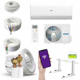 Heiko Mora klimatyzator ścienny 4,9 kW WiFi R32 Zestaw 4mb