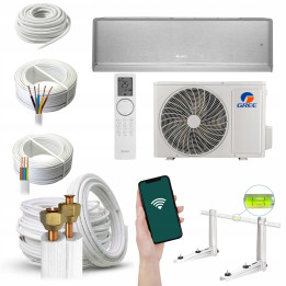 Klimatyzator domowy Gree Airy Silver 7,1kW WiFi Grzanie Zestaw 6mb