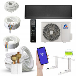 Klimatyzator domowy Gree Airy Dark 7,1kW WiFi Grzanie Zestaw 7mb