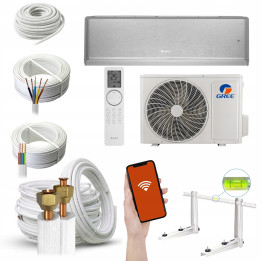 Klimatyzator domowy Gree Airy Silver 3,5kW WiFi Grzanie Zestaw 4mb