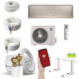 Klimatyzator domowy Gree Airy ZŁOTY 2,6kW WiFi Grzanie Zestaw 6mb