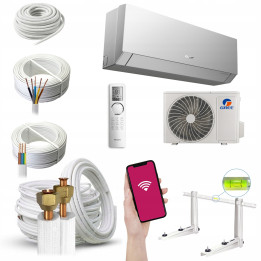 Klimatyzacja domowa GREE Clivia 40m2 Wi Fi Pilot Grzanie Zestaw 7mb