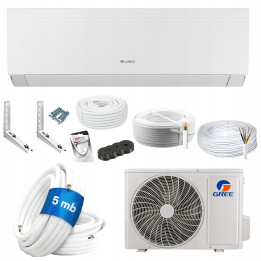 Klimatyzacja ścienna GREE Clivia 40m2 jonizacja UV Grzanie Zestaw 5mb