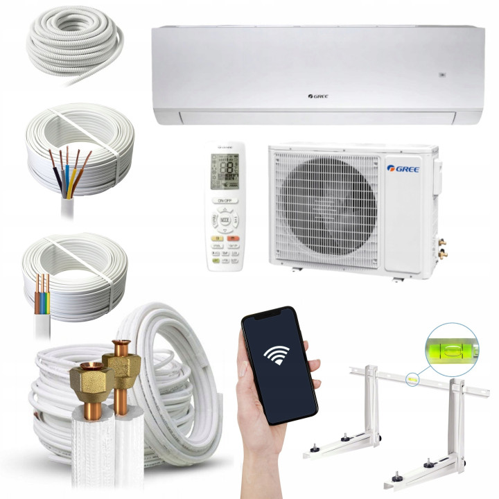 Klimatyzator ścienny Gree Cosmo Pearl 5,1kW Zestaw 7mb