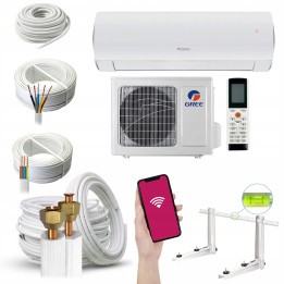 KLIMATYZACJA ścienna GREE Fairy White 7kW WiFi Grzanie Zestaw 3mb