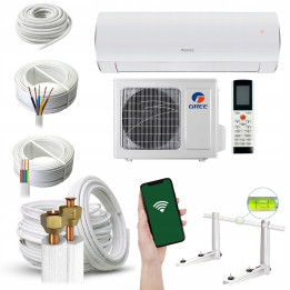 KLIMATYZACJA ścienna GREE Fairy White 5,2kW WiFi Mocny Zestaw 6mb