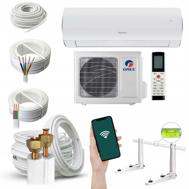 KLIMATYZACJA ścienna GREE Fairy White 3,51kW WiFi Zestaw 5mb