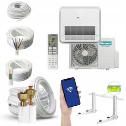 Klimatyzacja konsola AKT52UR4RSK4 4,9kW Hisense biały Zestaw 6mb