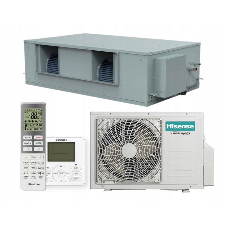 Klimatyzator kanałowy Hisense AUD200UX6RZPH8 19,0kW Zestaw 4mb