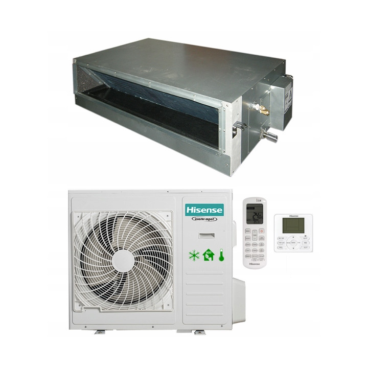 Klimatyzator kanałowy Hisense AUD125UX6RNEH8 12,1kW Zestaw 6mb