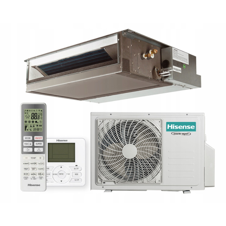 Klimatyzator kanałowy Hisense ADT52UX4RCL8 5,0kW Zestaw 6mb