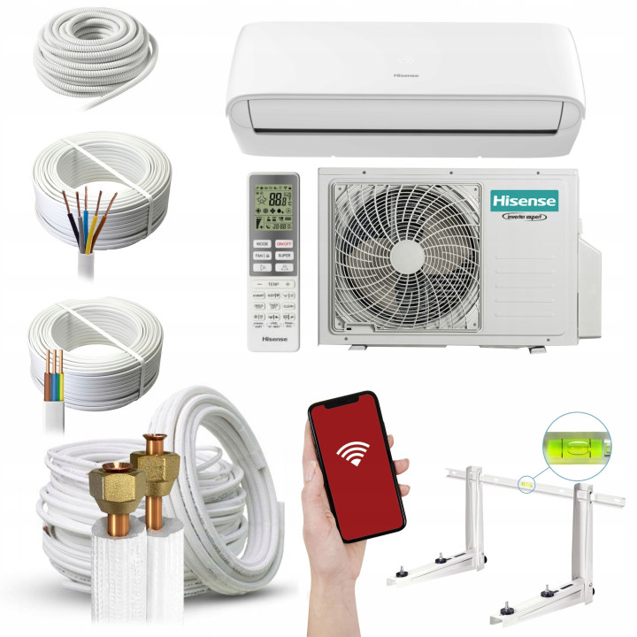Klimatyzator ścienny Hisense Hi-Smart 6,5 kW z modułem WiFi Zestaw 6mb