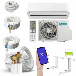 Klimatyzator ścienny Hisense Hi-Smart 5 kW z modułem WiFi Zestaw 7mb