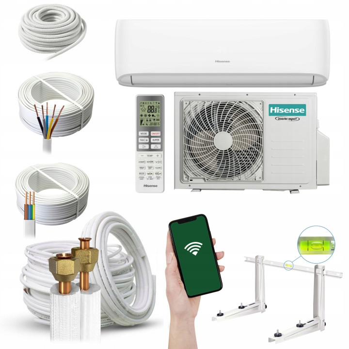 Klimatyzator ścienny Hisense Wings Comfort 6,5 kW WiFi Zestaw 6mb