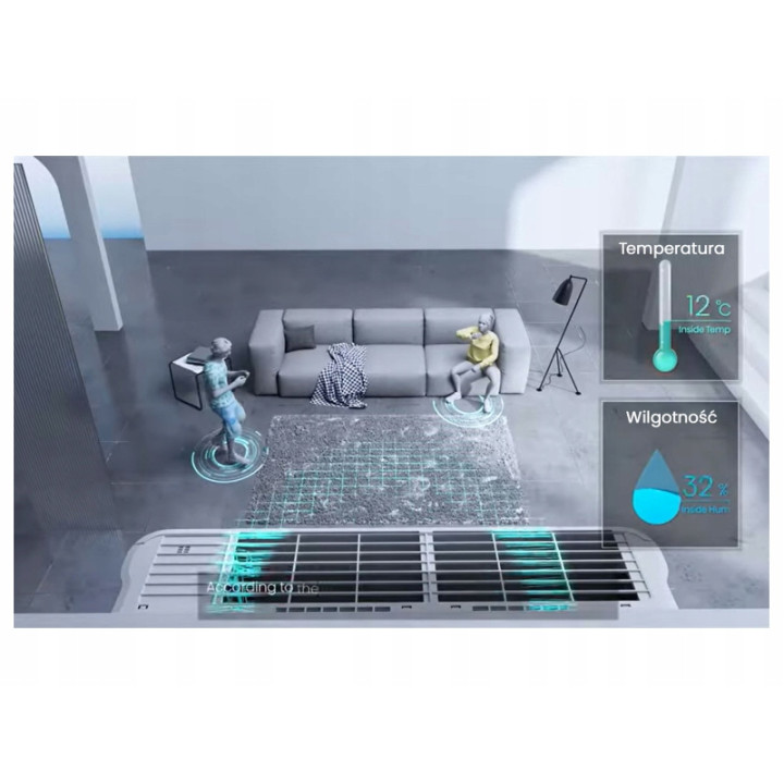 Klimatyzator ścienny Hisense Wings Comfort 3,2 kW WiFi Zestaw 7mb