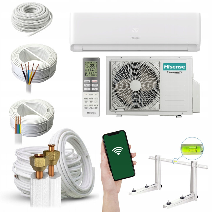 Klimatyzator ścienny Hisense Expert Comfort 6,5 kW z WiFi + Zestaw 6mb