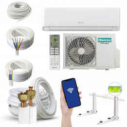 Klimatyzator ścienny Hisense Expert Comfort 3,5 kW z WiFi, Zestaw 6mb