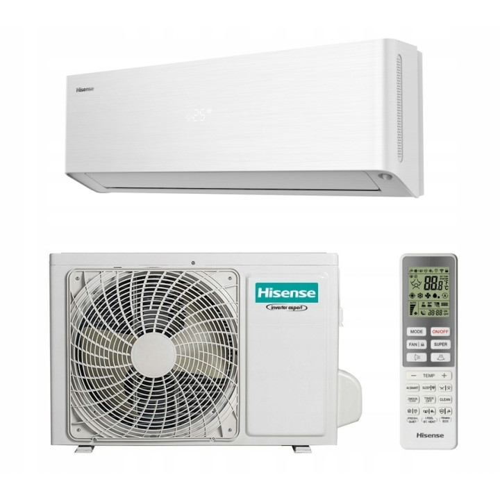 Klimatyzator z grzaniem Hisense 3,5 kW Energy Pro X z WiFi EEV Zestaw 3mb