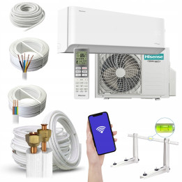 Klimatyzator ścienny z grzaniem Hisense Unipure 7,0 kW z WiFi Zestaw 4mb