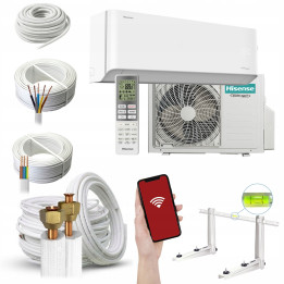 Klimatyzator ścienny z grzaniem Hisense Unipure 5,0 kW z WiFi Zestaw 4mb