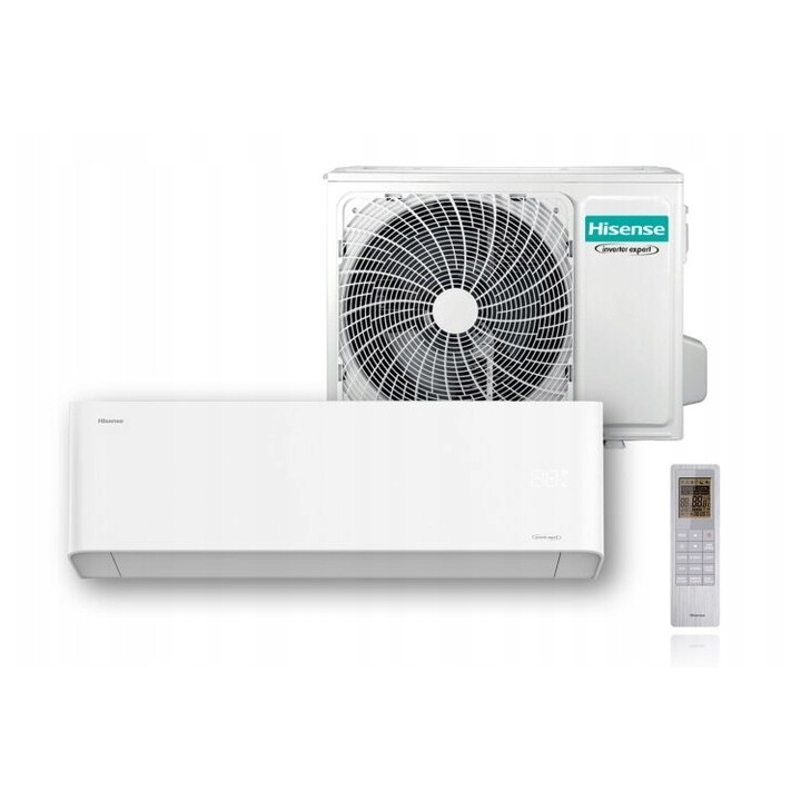 Klimatyzator ścienny z grzaniem Hisense Unipure 2,6 kW z WiFi Zestaw 7mb