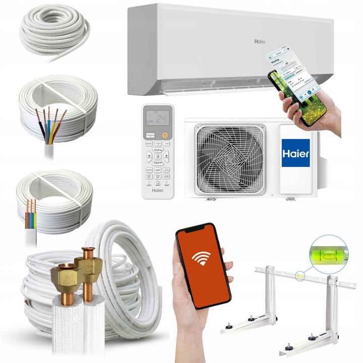 Klimatyzacja Haier REVIVE Plus Coanda Plus Wifi 3d iFeel Cichy Zestaw 6mb