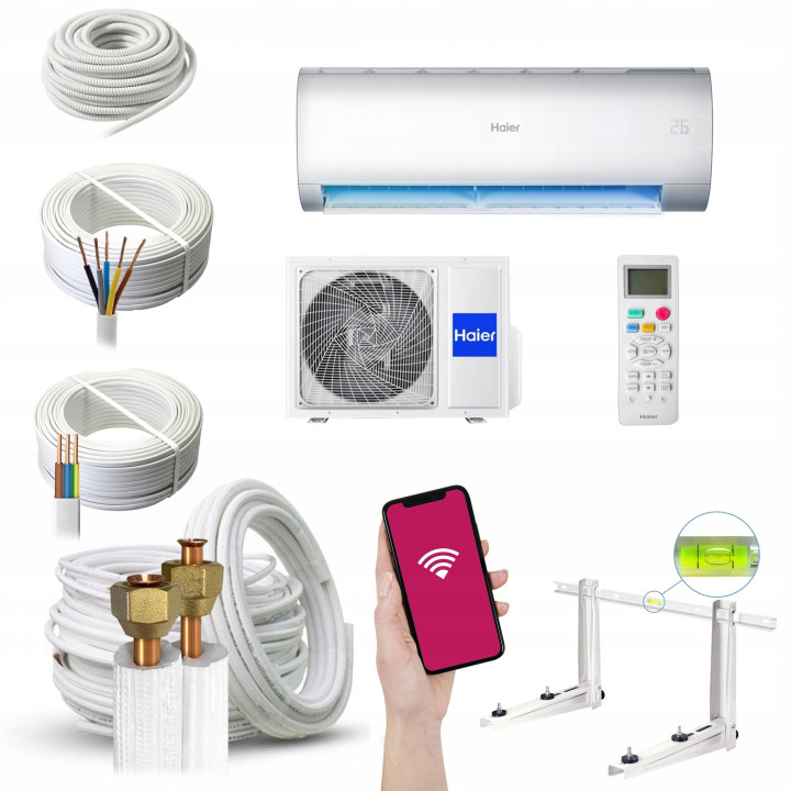 Klimatyzator HAIER Pearl Plus UV-C WiFi 5,0kW Klimatyzacja Zestaw 4mb