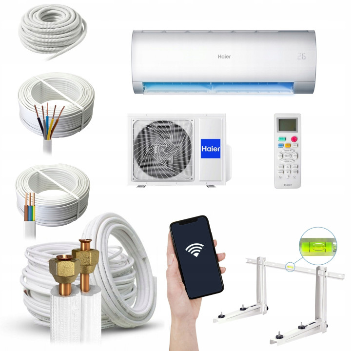 Klimatyzator HAIER Pearl Plus UV-C WiFi 2,6kW Klimatyzacja Zestaw 7mb