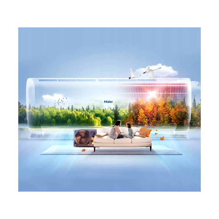 Klimatyzacja Haier FLEXIS Nordic Silver 3,5Kw Zestaw 4mb