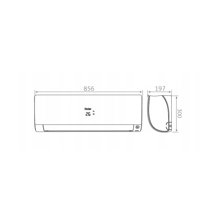 Klimatyzator HAIER FLEXIS Plus WiFi UV-C 2,6kW Klimatyzacja Zestaw 3mb