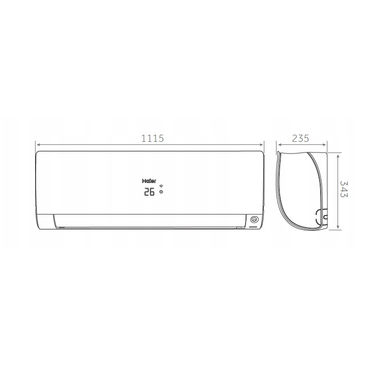 Klimatyzator HAIER FLEXIS Plus WiFi UV-C 7kW Klimatyzacja Zestaw 3mb