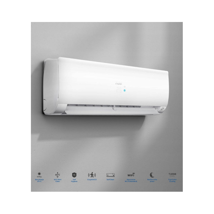 Klimatyzator HAIER FLEXIS Plus WiFi UV-C 5,2kW Klimatyzacja Zestaw 6mb