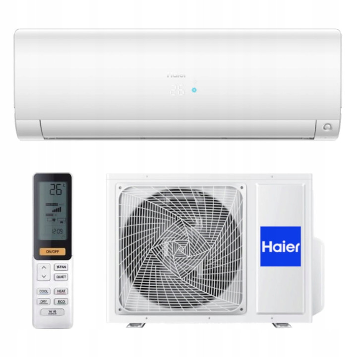 Klimatyzator Haier Flexis Plus White Matt 2,6 kW WiFi R32 Zestaw 6mb